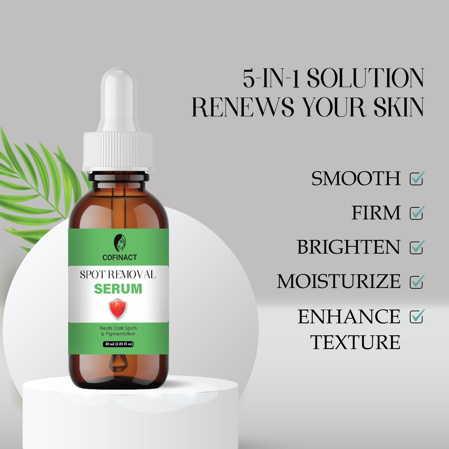 Spot Removal Serum for Dark Spots, Acne Marks & Pigmentation | Brightening & Even Skin Tone | Lightweight & Fast Absorbing