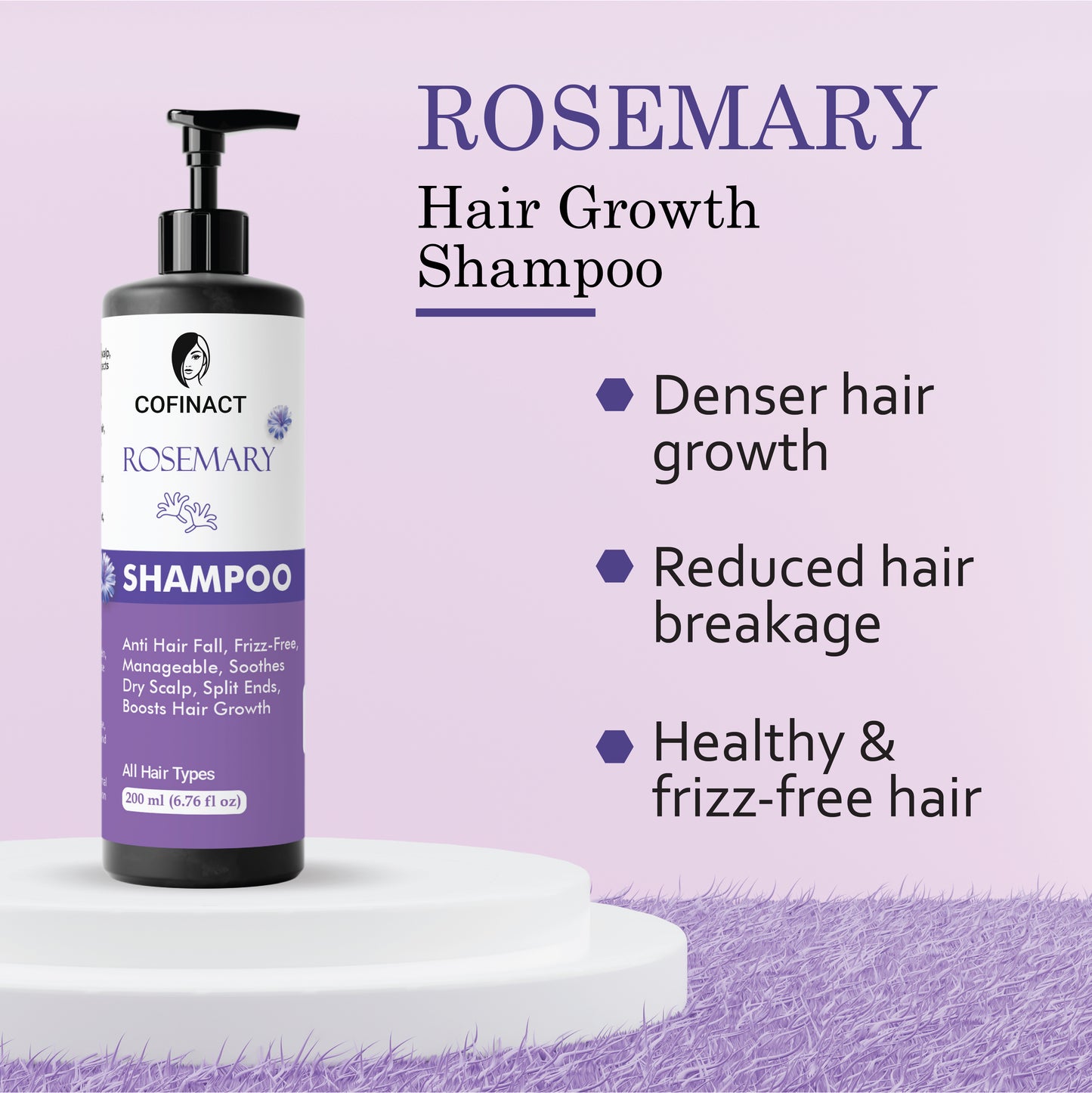 Rosemary Shampoo – Strengthening, Moisturizing, and Nourishing Formula for Healthy Hair