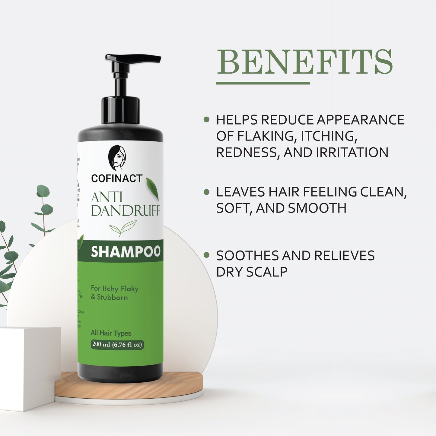 Anti-Dandruff Shampoo – Soothe & Protect, Removes Flakes, Reduces Scalp Irritation, Moisturizes Hair