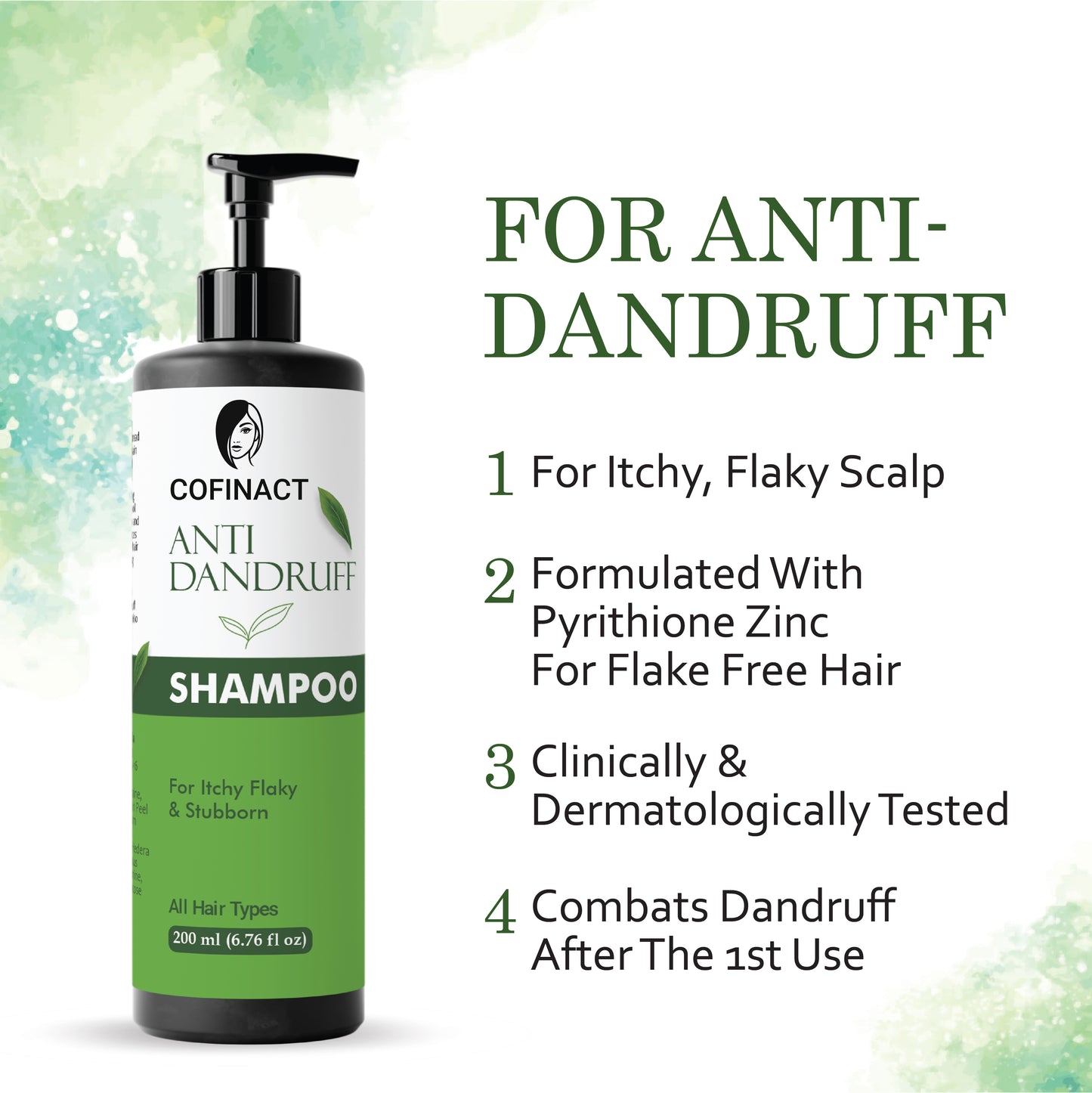 Anti-Dandruff Shampoo – Soothe & Protect, Removes Flakes, Reduces Scalp Irritation, Moisturizes Hair
