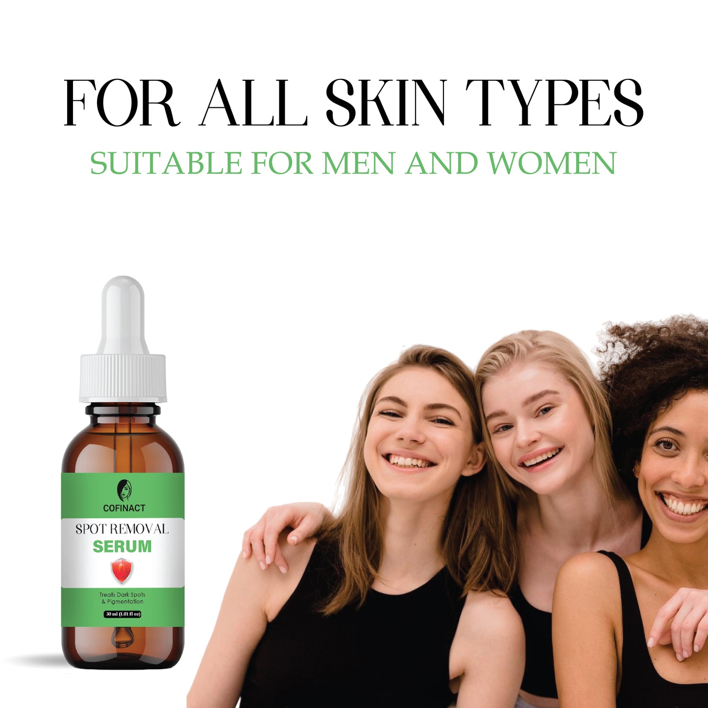 Spot Removal Serum for Dark Spots, Acne Marks & Pigmentation | Brightening & Even Skin Tone | Lightweight & Fast Absorbing